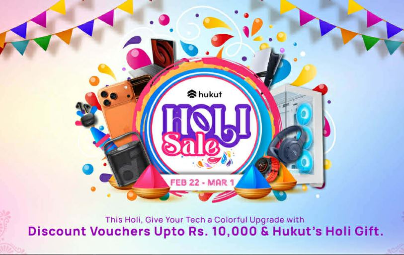 न्यूरोडको हुकुट स्टोरमा 'होली धमाका अफर': ग्याजेट खरिदमा १० हजारसम्म क्यासब्याक