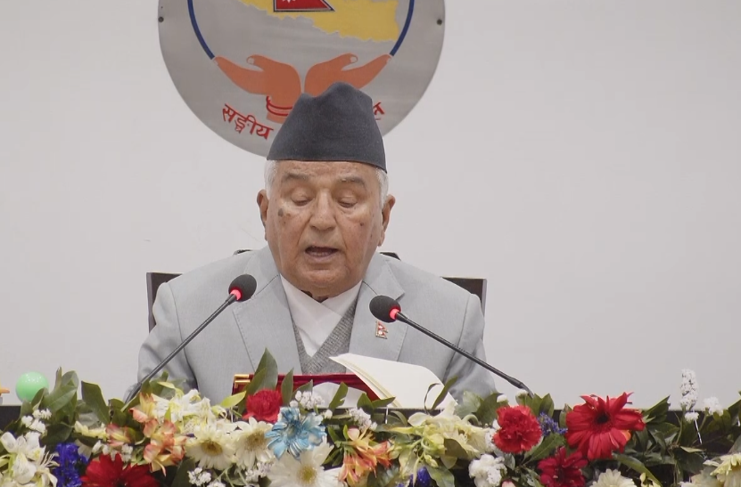 राष्ट्रपति पौडेलद्वारा संसद् संयुक्त बैठकमा सम्बोधन: सुशासन, रोजगारी र प्रभावकारी सेवा प्रवाहमा जोड