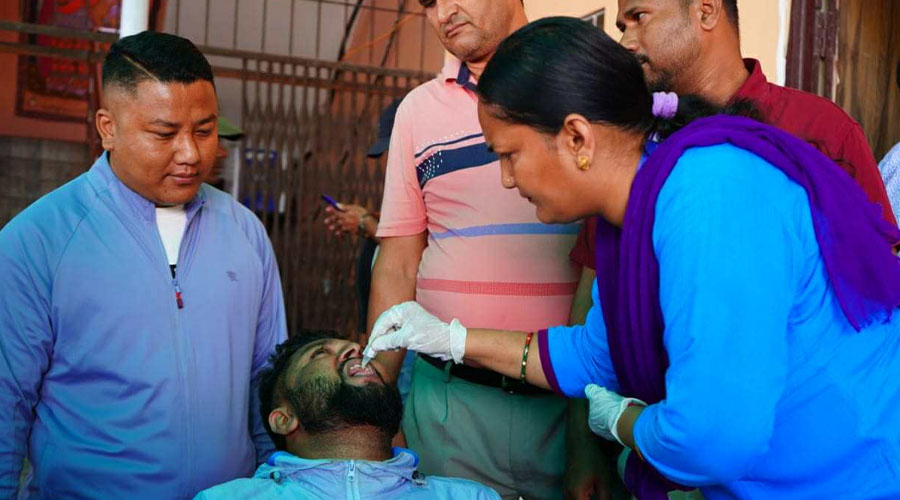 पर्सामा हैजाविरुद्धको खोप अभियान सुरु